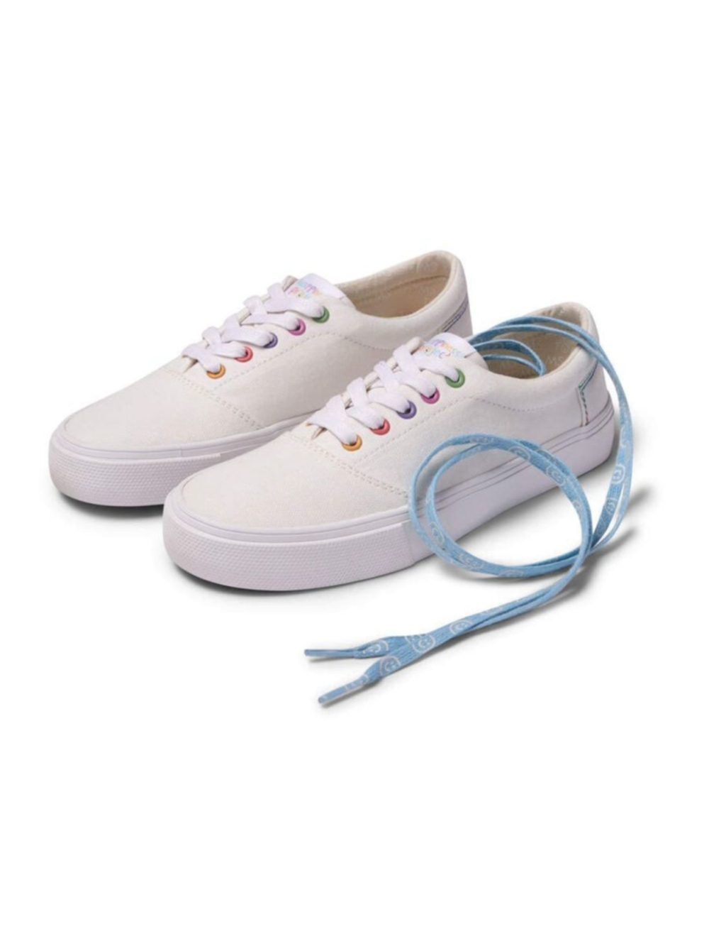 *NWT* TOMS x Happiness Project Men’s White Rainbow Sneakers